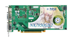 MSI NX7950GX2 Nvidia GeForce 7950 GX2 1GB PCI-Express Video Graphics Card - Dual DVI