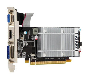 MSI R5450-MD1GD3H/LP Radeon HD 5450 1GB DDR3 64-Bit Low Profile Video Graphics Card - PCI Express 2.1 x16 DVI/ HDMI/ D-Sub/ HDCP Ready