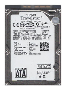 Hitachi Travelstar HTS541020G9AT00 20GB 5400rpm 2.5in IDE Hard Drive