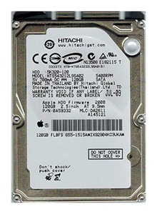 Hitachi Travelstar HTE543212L9A300 120GB 5400rpm SATA 3Gbps 2.5in Hard Drive