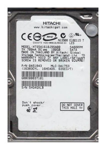 Hitachi Travelstar 0A57262 120GB 5400rpm SATA 3Gbps 2.5in Hard Drive