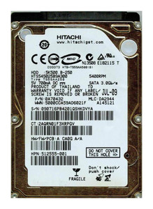 Hitachi Travelstar 0A57912 250GB 5400rpm SATA 3Gbps 2.5in Hard Drive