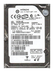 Hitachi HTS42580K9SA00 80GB 5400rpm SATA 1.5Gbps 2.5in Hard Drive