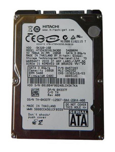 Hitachi 0A50682HTS541616J9A 160GB 5400rpm 2.5in IDE Hard Drive