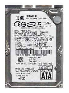 Hitachi Travelstar 0A54896 250GB 5400rpm SATA 1.5Gbps 2.5in Hard Drive