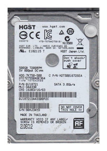 Hitachi Travelstar HTS727550A9E365 500GB 7200rpm SATA 3Gbps 2.5in Hard Drive