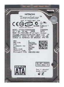 Hitachi HTS541020G9AT0006 20GB 5400rpm 2.5in IDE Hard Drive