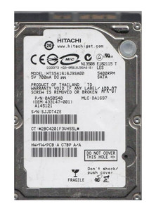Hitachi HTS541682J9AT00 80GB 5400rpm 2.5in IDE Hard Drive