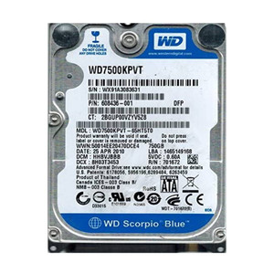 Western Digital WD7500KPVT 750GB 2.5" SATA 3Gbps Hard Drive