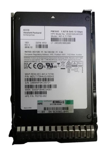 0B32291 HP 1.92TB SAS Solid State Drive
