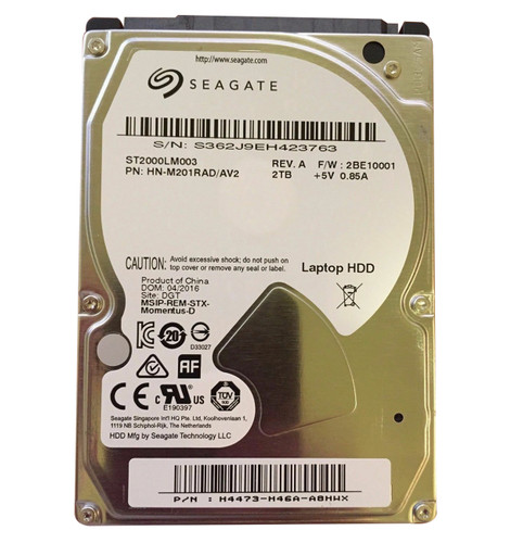 Seagate Momentus ST2000LM003 2TB 15K RPM 2.5" SATA 6Gbps Hard Drive