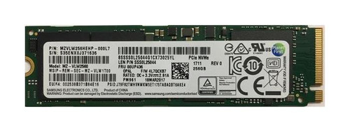 MZVLW128HEGR-000L2 Samsung PM961 128GB NVMe M.2 2280 SSD