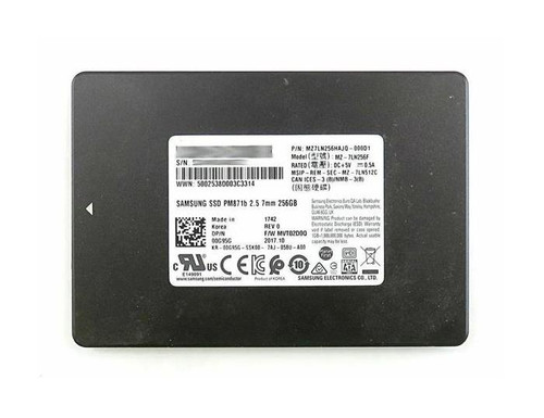 MZ-7LN256F Samsung PM871b 256GB SATA SSD