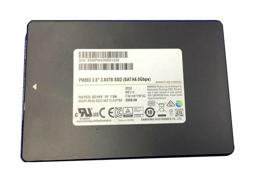 MZ7LH3T8HMLT-00AK5 Samsung PM883 3.84TB SSD
