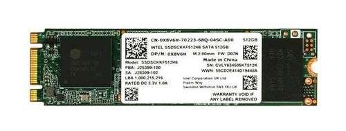 Intel SSDSCKKF512H6 512GB M.2 2280 SSD