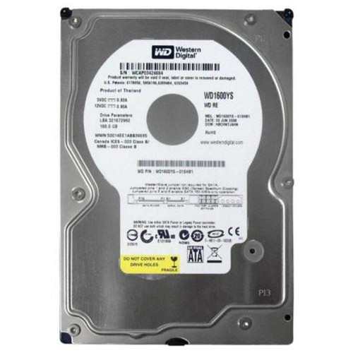 Western Digital WD1600YS 160GB 7200RPM 3.5" SATA 3Gbps Hard Drive