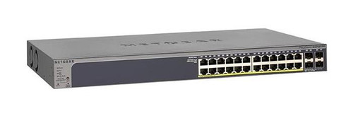 Netgear GS728TPP-200NAS ProSafe 24-Port Ethernet Switch - Manageable - 2 Layer - Modular - 4 SFP Slots - Rack-mountable