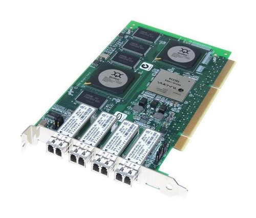 HP AG051A Quad-Ports 133MHz 2Gbps 1000Base-SX Fibre Channel PCI-X Host Bus Network Adapter