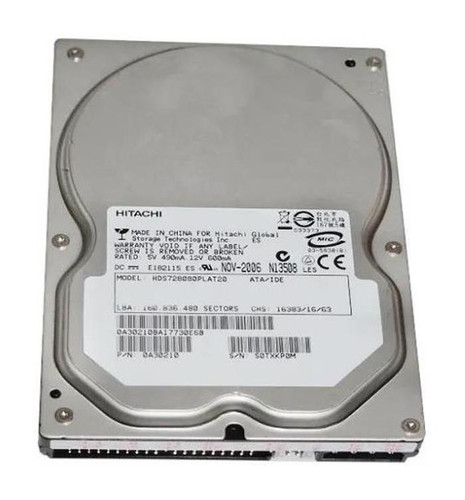 Hitachi Deskstar HDT725040VLA360 400GB 7200rpm SATA 3Gbps 3.5in Hard Drive