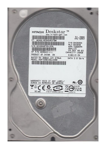Hitachi Deskstar 0A37229 160GB 7200rpm SATA 3Gbps 3.5in Hard Drive