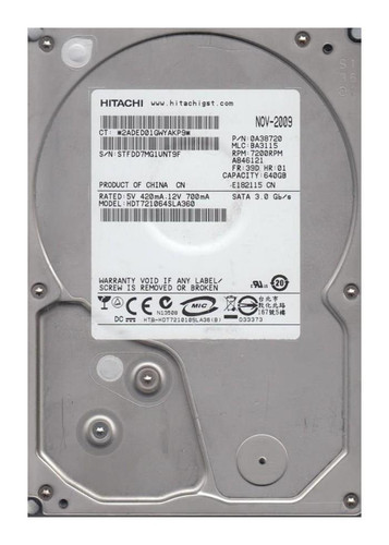 Hitachi Deskstar 0A38910 640GB 7200rpm SATA 3Gbps 3.5in Hard Drive