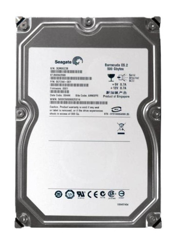 Seagate Barracuda ES ST3500630NSTEN 500GB 7200rpm SATA 3Gbps 3.5in Hard Drive