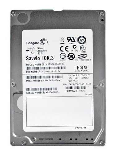 Seagate ST9300603S 300GB 10000rpm SAS 6Gbps 2.5in Hard Drive