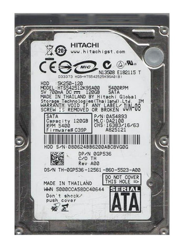 Hitachi 0A54964 160GB 5400rpm SATA 3Gbps 2.5in Hard Drive