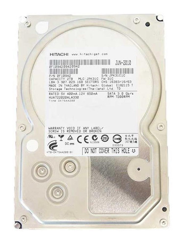 Hitachi Ultrastar H3U20003272S 2TB 7200rpm SATA 3Gbps 3.5in Hard Drive