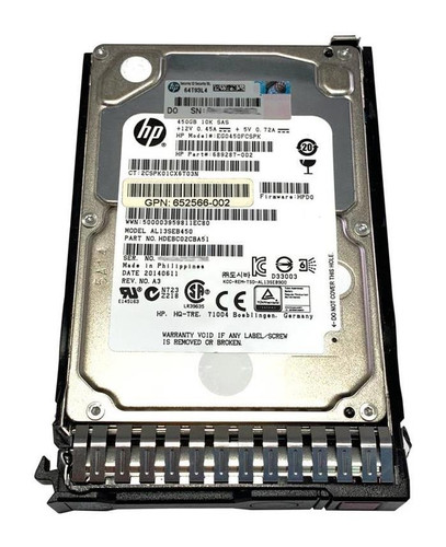 HP 507129-011 450GB 10000rpm SAS 6Gbps 2.5in Hard Drive
