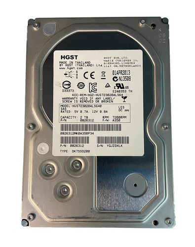 Hitachi Ultrastar H3U20006472S 2TB 7200rpm SATA 6Gbps 3.5in Hard Drive