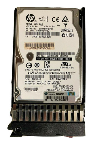 HP 750781-001 450GB 10000rpm SAS 6Gbps 2.5in Hard Drive