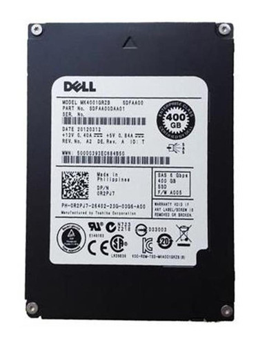 R2PJ7 Dell 400GB SAS Solid State Drive