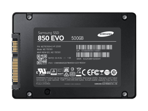 Samsung MZ-75E500E 500GB 2.5" SATA 6Gbps Solid State Drive