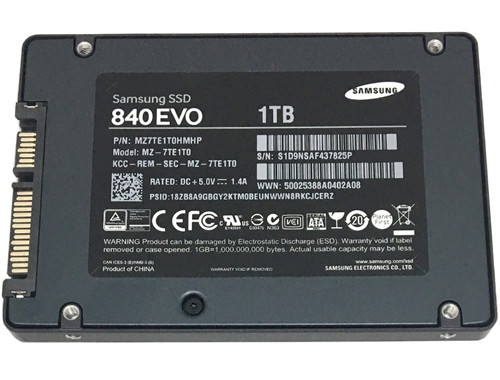 Samsung 840 EVO MZ-7TE1T0BW 1TB 2.5" SATA 6Gbps Solid State Drive