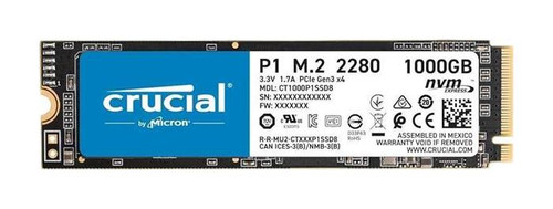 CT1000P1SSD8-A1 Crucial P1 1TB NVMe M.2 2280 SSD