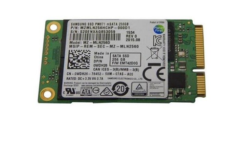 MZ7LN256HCHP-00001 Dell 256GB SATA SSD
