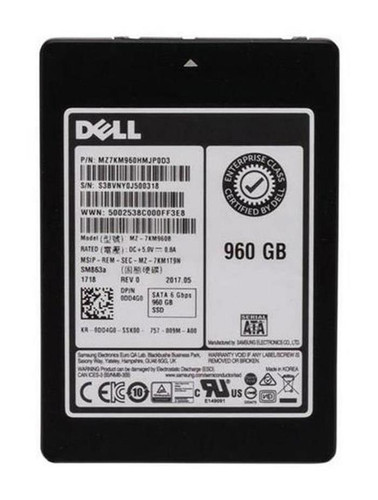 400-AQCI Dell SM863A 480GB SATA SSD