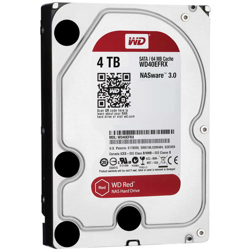 Western Digital Red WD40EFZX 4TB 15K RPM 3.5" SATA 6Gbps Hard Drive