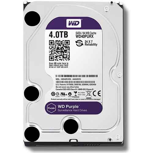 Western Digital WD40PURX 4TB 15K RPM 3.5" SATA 6Gbps Hard Drive