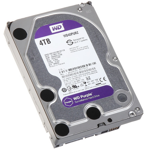 Western Digital WD40PURZ 4TB 15K RPM 3.5" SATA 6Gbps Hard Drive