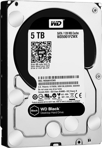 Western Digital WD5001FZWX 5TB 7200RPM 3.5" SATA 6Gbps Hard Drive