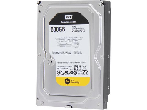 Western Digital WD5003ABYZ 500GB 7200RPM 3.5" SATA 6Gbps Hard Drive