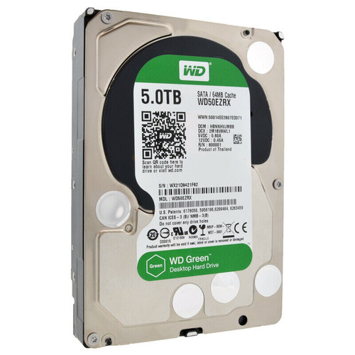 Western Digital WD50EZRX 5TB 15K RPM 3.5" SATA 6Gbps Hard Drive