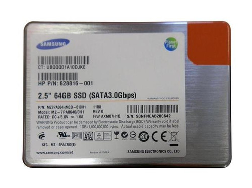 MZ7PA064HMCD-010H1 Samsung PM810 64GB SATA SSD