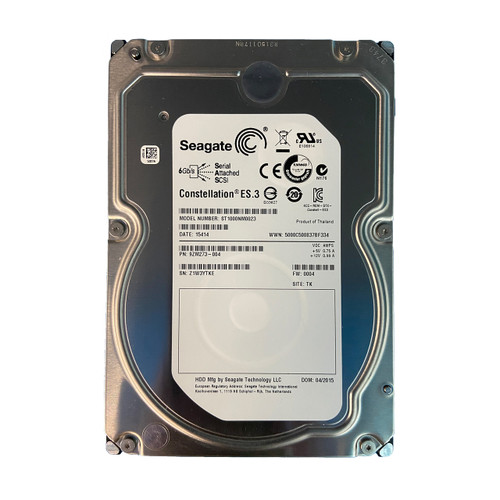 Seagate Constellation ES.3 ST1000NM0023 1TB 7200RPM 3.5" SAS 6Gbps Hard Drive