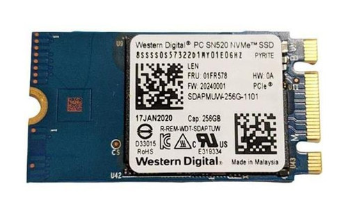 SDAPMUW-256G Western Digital PC SN520 256GB NVMe M.2 2242 SSD
