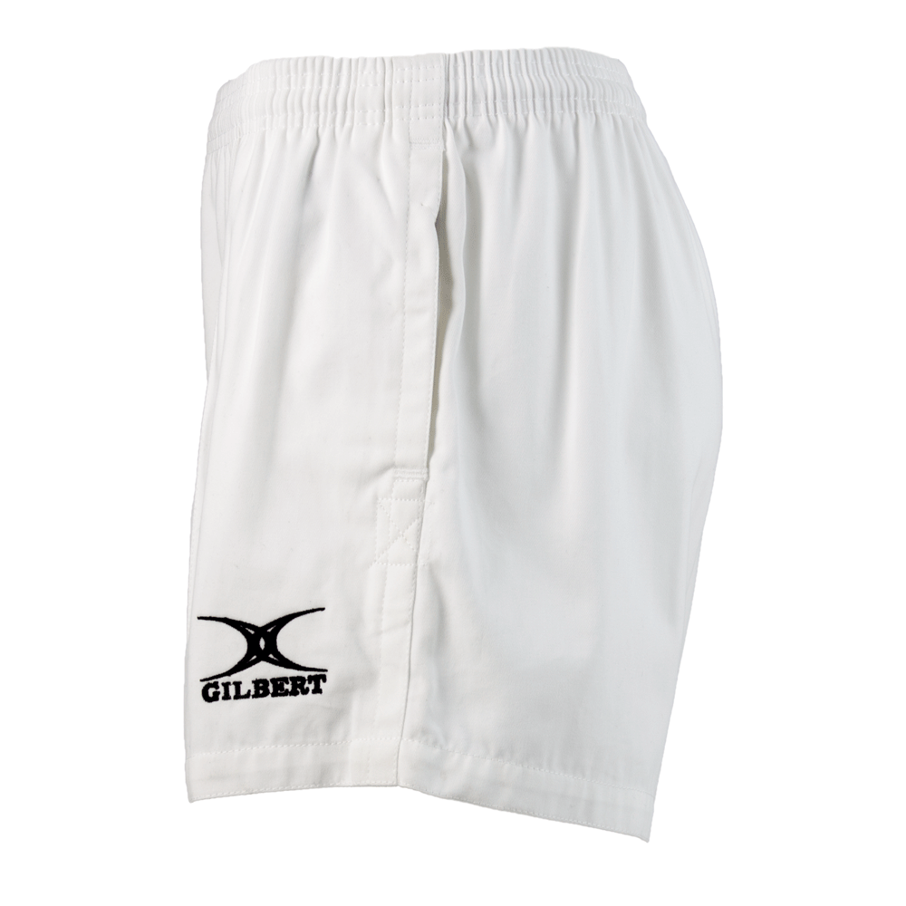 Gilbert Kiwi Pro Rugby Shorts White on sale at Rugby City 14.99