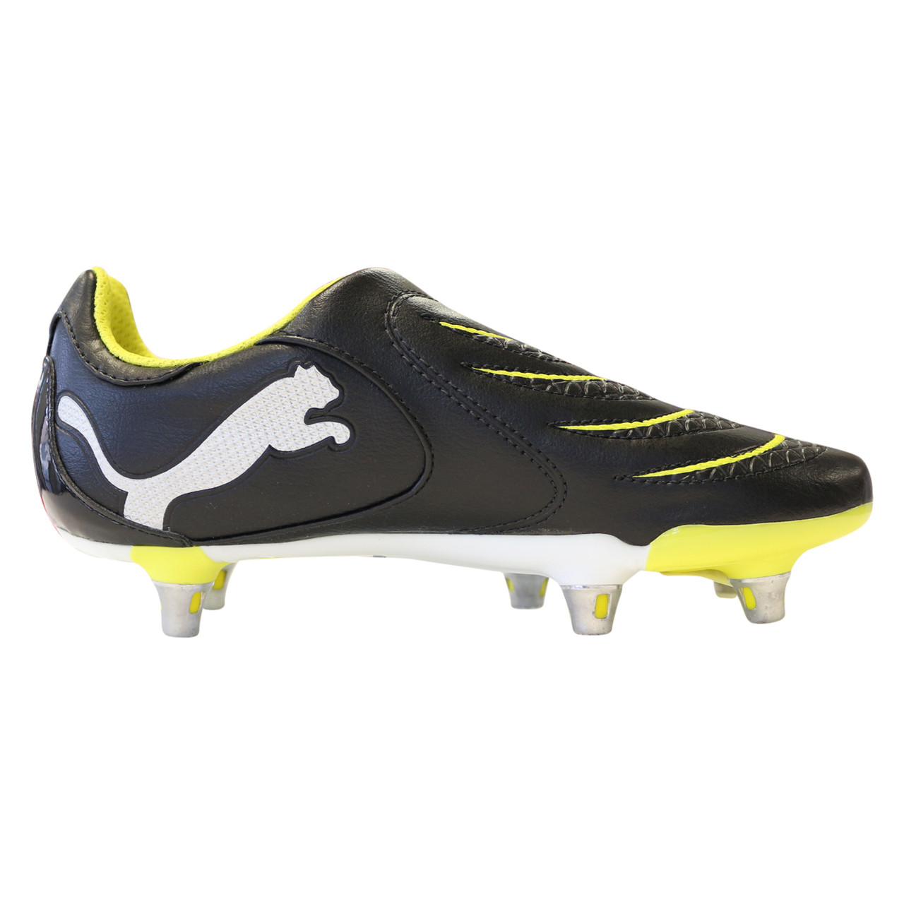 Puma - Powercat 3.10 Rugby Jr Boots - Black/Yellow on sale at Rugby City |  79.99