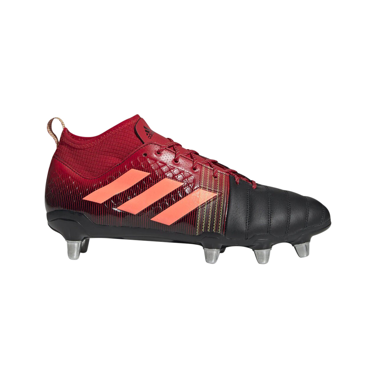 Adidas Kakari X-Kevlar Soft Ground Rugby Boots-Black/Red - Rugby City